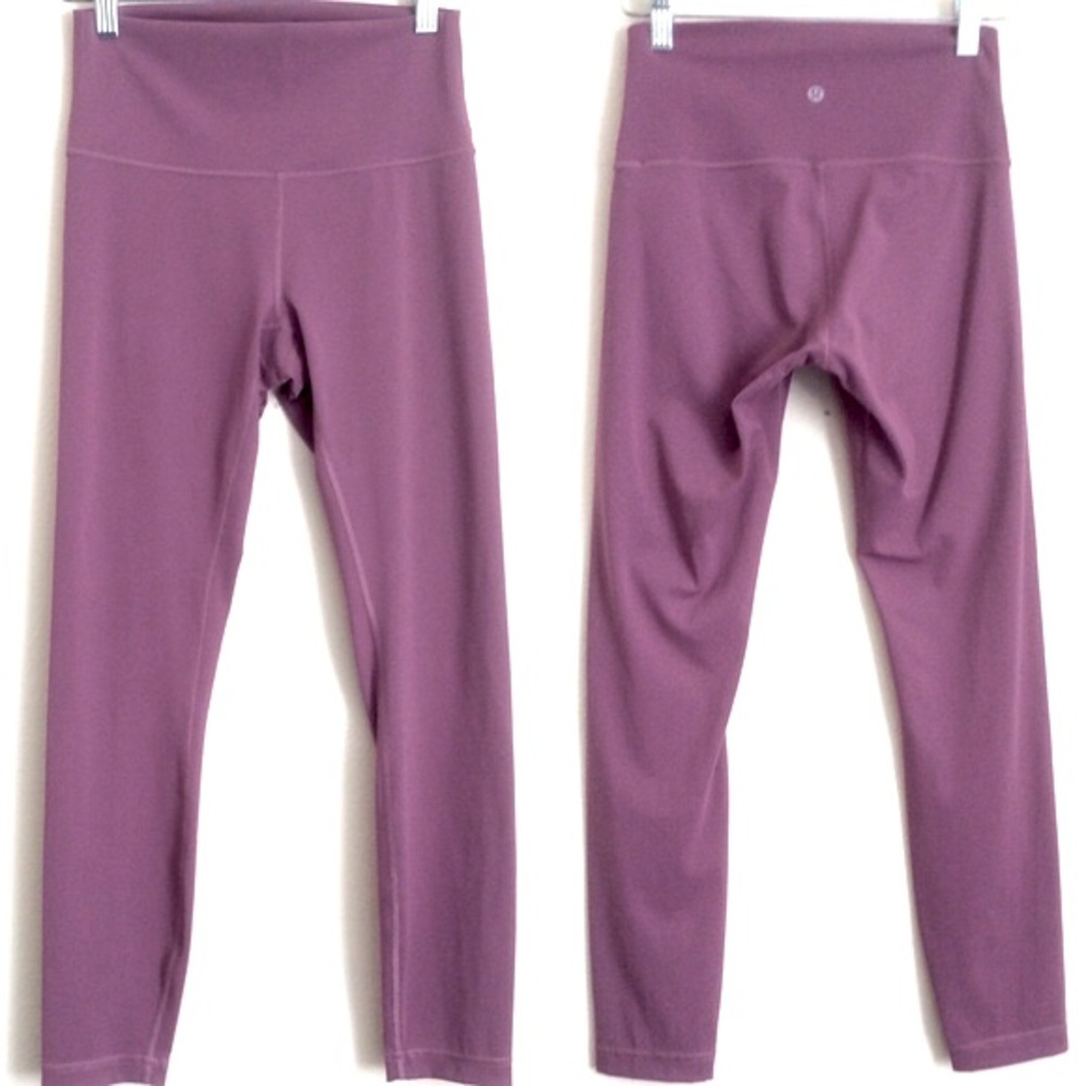 Lululemon High Rise Wunder Under Mauve Leggings Sz 6